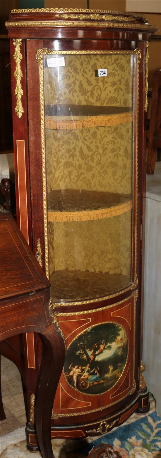 Ormolu corner vitrine